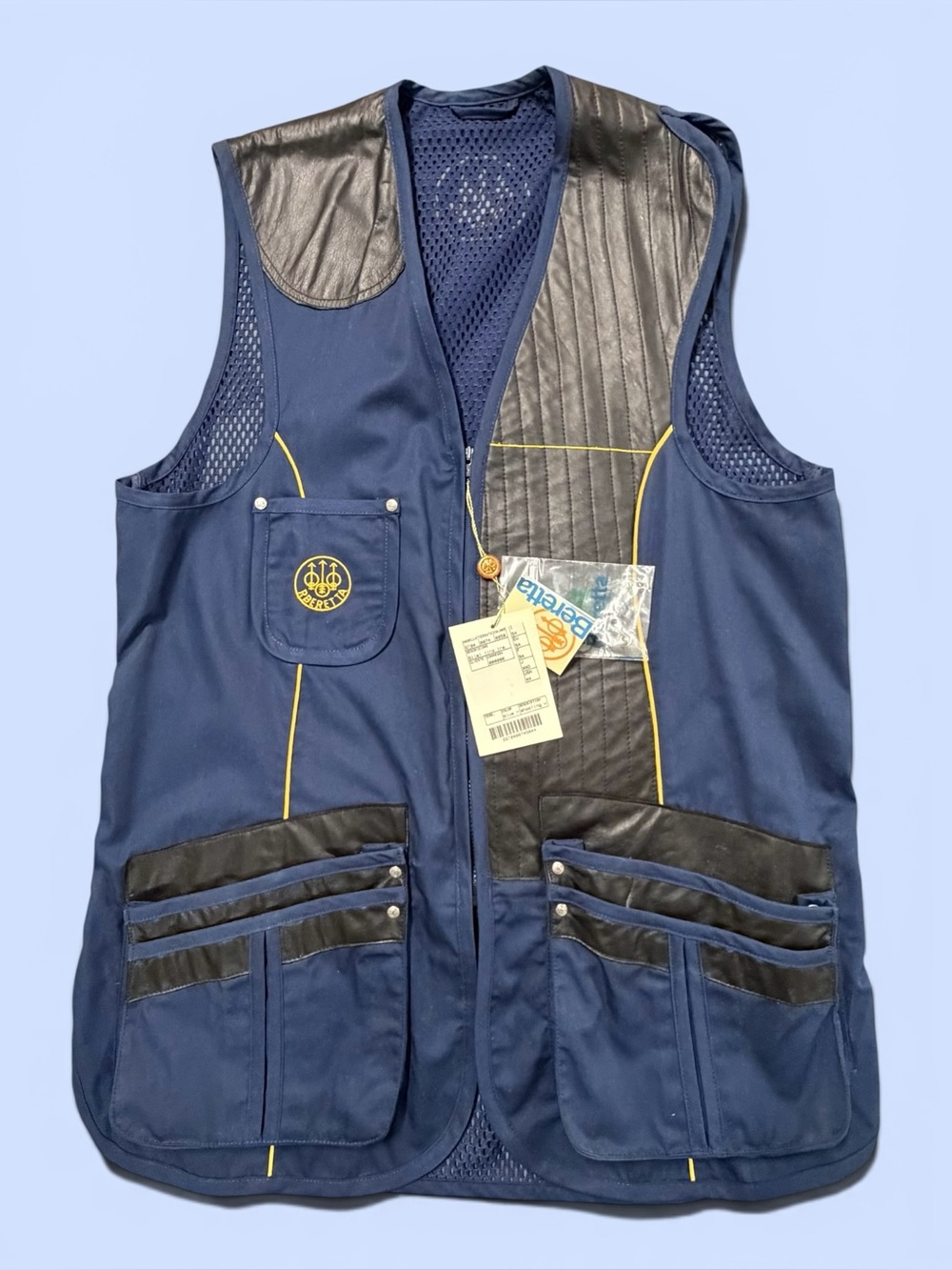 Beretta Sport Gold Trap Shooting Vest Leather Shoulder Pad Men’s Sz US 44 NWT